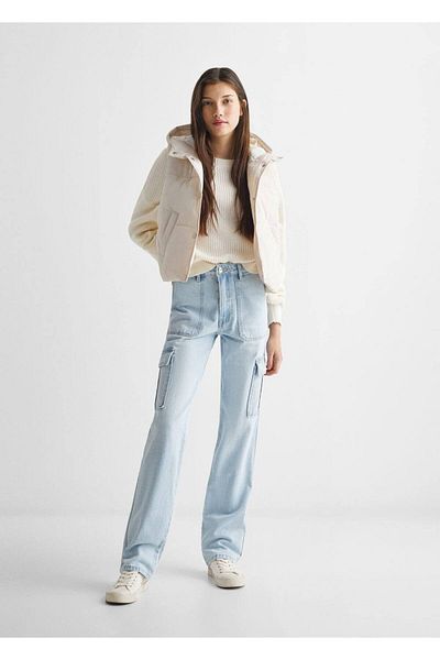 Mango Teen Quilted Hooded Vest