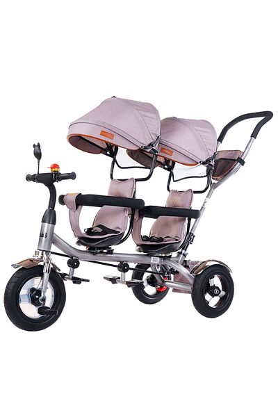 Chipolino Tricicleta gemeni Chipolino 2Play humus