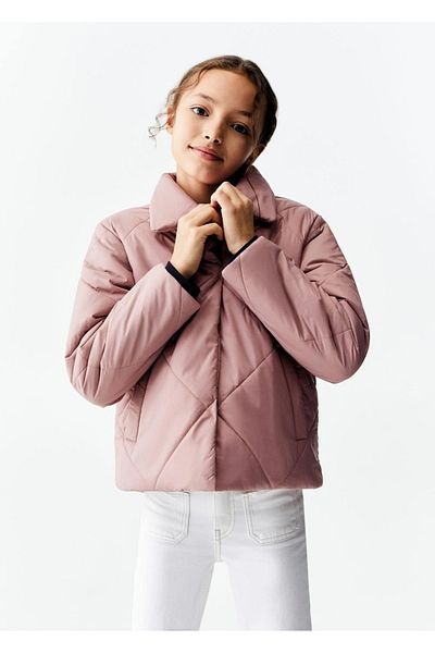 MANGO Kids Pink Winter Jacket for Kids