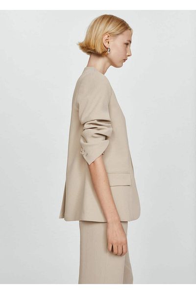 MANGO Woman Molded Blazer Jacket - Stylish Design