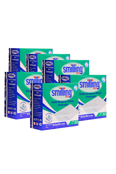 Smilling Pet Köpek Çiş Pedi-hast Altı Koruyucu Bez 60x90 30'lu( 180 Adet ) ( 39-40 Gr)