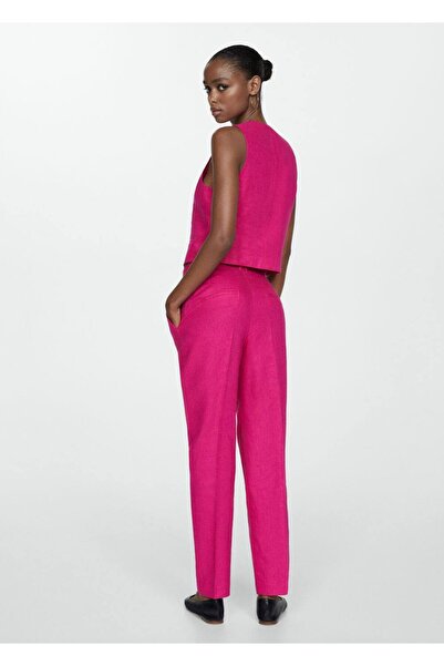 MANGO Woman Keten takım yelek