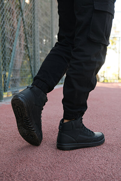 Riccon Μαύρα ανδρικά sneaker μποτάκια