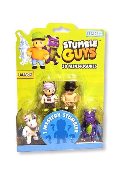TOYFEST مجموعة مجسمات Stumble Guys Series 2 - مجموعة من 5 مجسمات - رشات - صوفيا - The FreeSpirit - Dusk Dragon