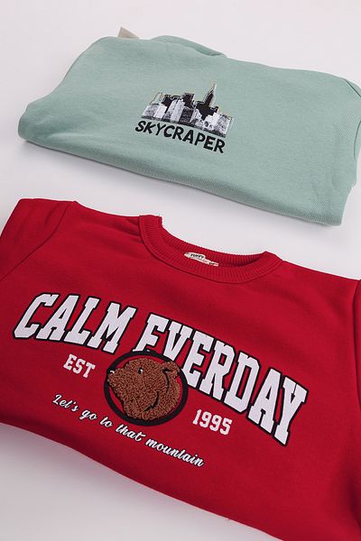 Harika KIDS Boy's 2-Pack Basic Sweatshirt