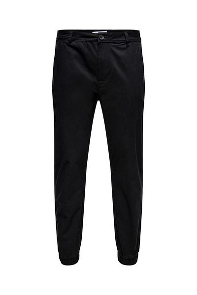 Only & Sons Onscam Aged Cuff Chino 9626 - Μαύρο ανδρικό παντελόνι