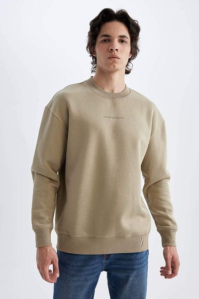 DeFacto Men's Sweat - Relaxed Fit