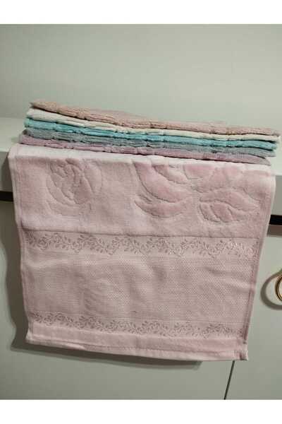 HMZ 6-панельний кольоровий рушник 30x50 з вишивкою - текстиль, вишивка на канві та канва, без бахроми