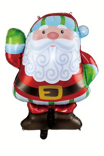 Laviyosa Mini Party Store Christmas Santa Claus Figure Foil Balloon