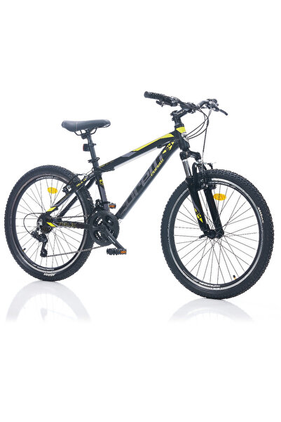 Corelli Felix 3.2 24'' Jant Dağ Bisikleti - Siyah-Sarı, 21 Vites, 36 cm Alüminyum Kadro