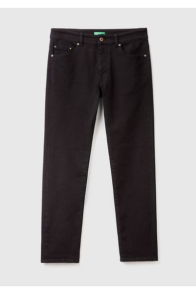 United Colors of Benetton Men's Dark Navy Slim Fit Jean Trousers
