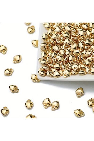 arredamento Kalp Altın Renginde Termos Uyumlu Charm Aksesuar Sallantılı Süs