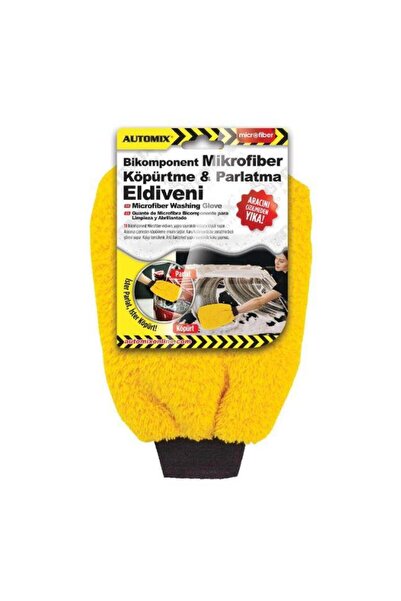 Automix Bikomponent Mikrofiber Köpürtme Ve Parlatma Eldiveni