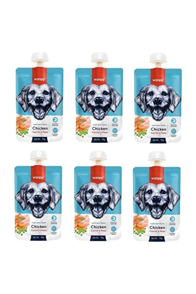 Wanpy Taze Tavuklu & Havuçlu Köpek Et Ezmesi 90 Gr. X 6 Adet