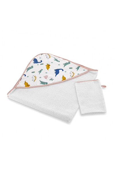 Evelise Set prosop si manusa de baie 72x72 cm BabyJem (Model: Dino)