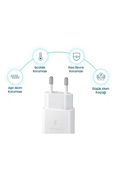 Samsung EP-T1510X Type-C Kablo Type-C Hızlı Şarj Aleti (15W) İos android uyumlu