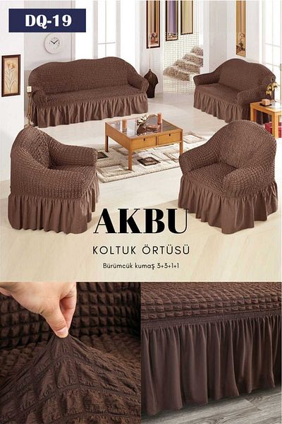 AKBU Bürümcük Фотьойл, Диван, Покривало за диван, Покривало за диван 3 3 1 1