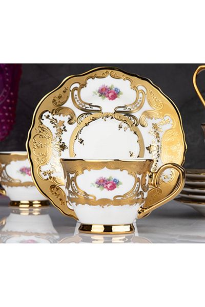 Kosova 24K Gold Tea & Nescafe Cup Set