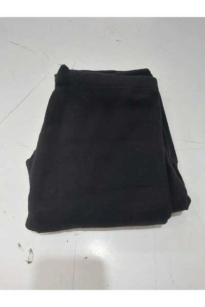 aryam butik Унисекс зимни дебели вълнени чорапогащи - черни