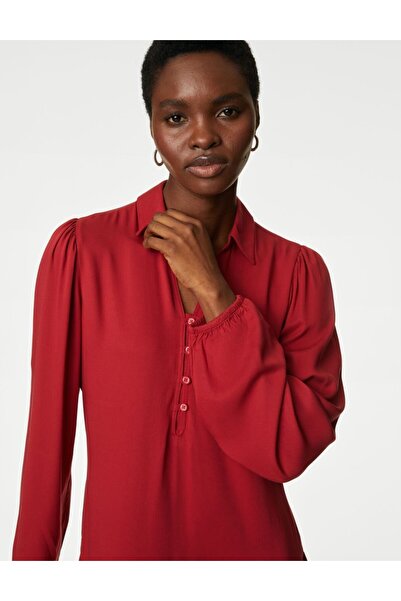 Marks & Spencer Regular Fit Uzun Kollu Mini Elbise