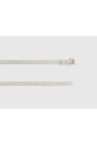 United Colors of Benetton White Corset Women's Belt