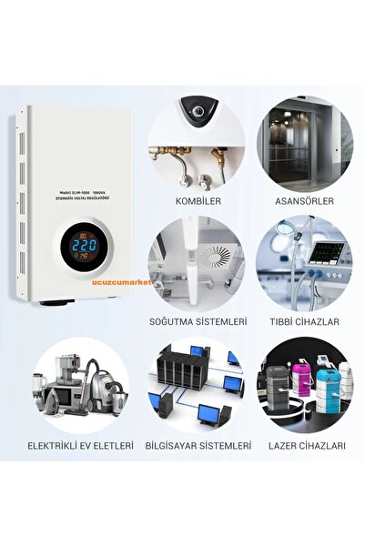 Genel Markalar OTOMATİK VOLTAJ SABİTLEYİCİ (KOMBİ-ASANSÖR-ELEKTRİKLİ ALETLER-TIBBİ CİHAZ-BİLGİSAYAR VE TÜM CİHAZLAR