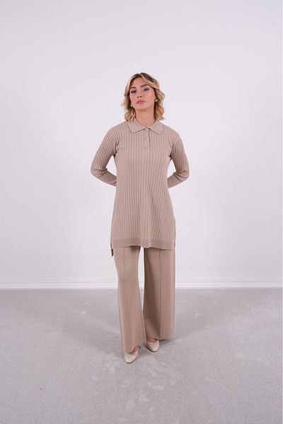 Mole İstanbul Plus Size Collar Detailed Stylish Tunic