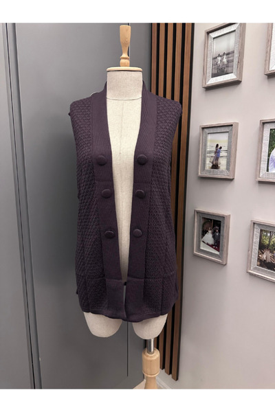 BERNEO Жіночий жилет із застібкою на ґудзики, деталізована спеціальна серія