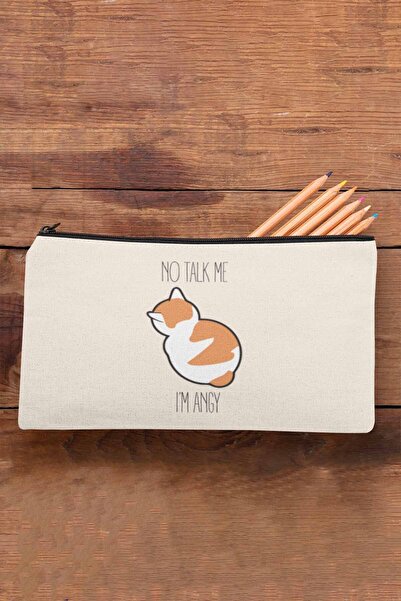 qoeuyl boutique Симпатична кішка з принтом - No Talk Me I'm Angy Без косметич...