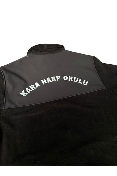 kho military design Black Harp School Black Fleece Coat Unisex (Size XL)