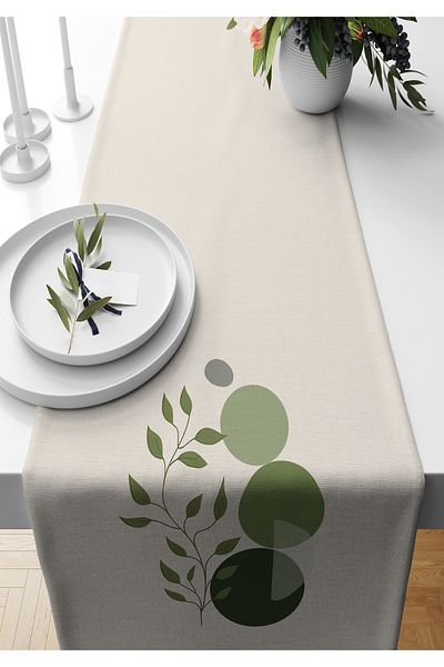 Bertille Home Series 140x40 Cm Digital Printed Minimalist Runner