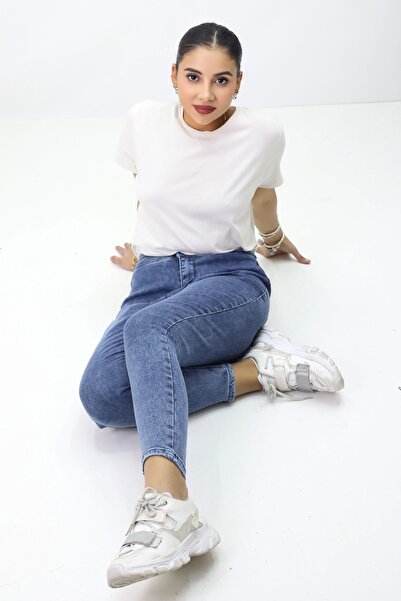 GZT TEKSTİL Pantaloni de denim oversize confortabili pentru utilizare zilnică