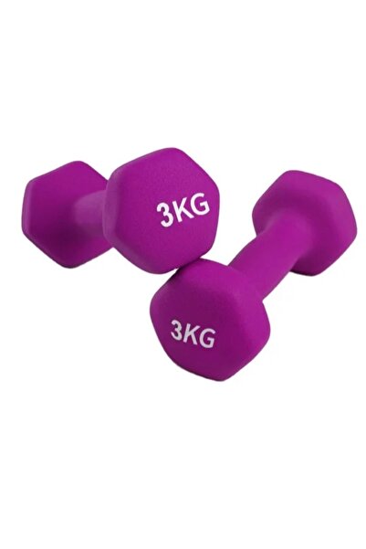 Zepca 3 Kg Zepca Profesyonel Pembe Neopren Kaplama Demir Dambıl