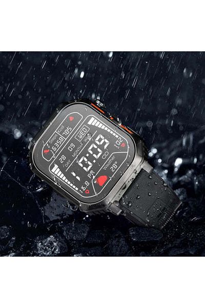 RİVERSONG Motive 8S Bluetooth Calling Smart Watch, Hi-Res Display, Waterproof, AI Assistant, Black