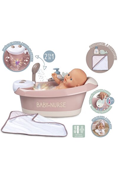 Smoby Smoby Baby Nurse Baleno Bath doll bathtub pink with accessories