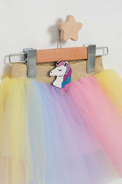 LOGO AKSESUAR Set dublu Tutu Unicorn pentru fete - Cataramă Unicorn