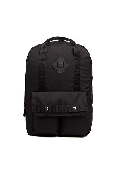 Newish Unisex Double Pocket Imperteks Υφασμάτινο Αδιάβροχο Σακίδιο Πλάτης Σχολική, Τσάντα (LAPTOP, NOTEBOOK)