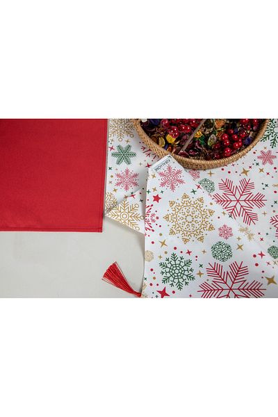 Kubalhome New Year's Concept Runner Tasseled 35 X 150 cm