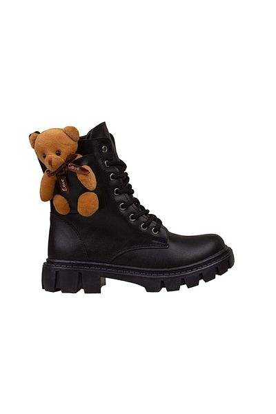 Trend Adımlar Μαύρες μπότες για κορίτσια Cute Bear