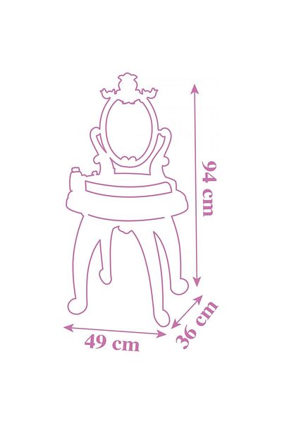 Smoby Jucarie Smoby Masuta de machiaj Disney Princess 2 in 1 roz cu accesorii