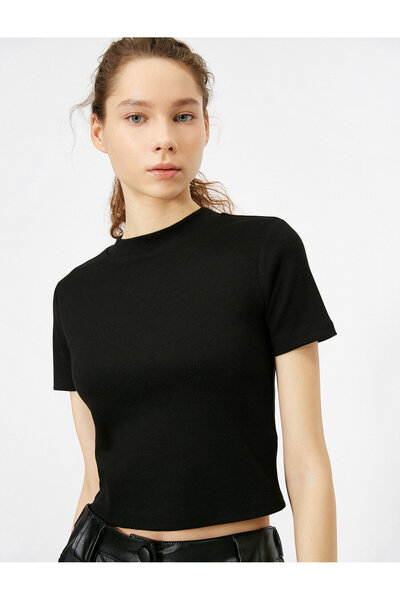 Koton Γυναικείο Μαύρο T-Shirt 0YAL18068IK