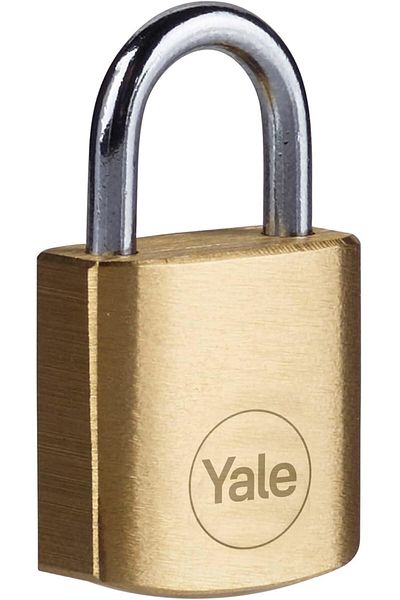 STOREMAX Buxystorem Y110B/20/111/1 - 20mm Brass Padlock - Standard Protection - Steel Ring - 3 Keys, Sa