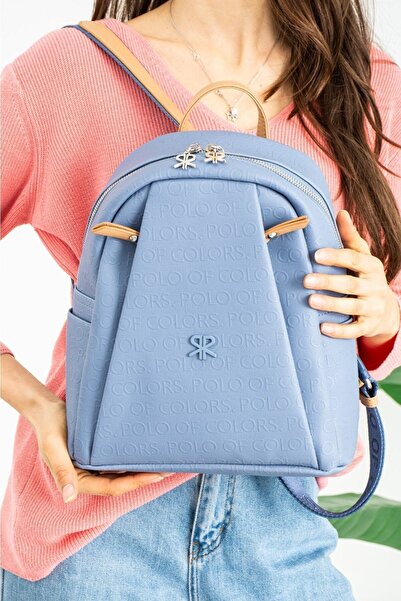 Just Polos Just Polo Polo of Colors Women's Black Taba 9 Compartment Backpack