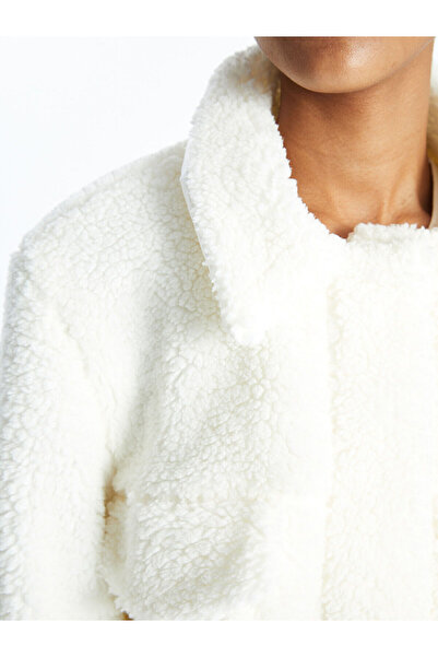 LC Waikiki Dámská plyšová bunda Lcwk Shirt Collar