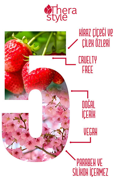 Thera Style Kiraz Çiçeği Ve Çilek Arındırıcı Vegan Duş Jeli 500ml