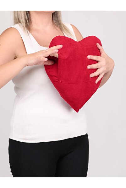 Ruxwoiw 100% Cotton and 100% Bead Fiber Pocket Heart Pillow