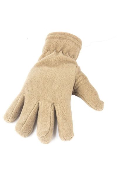 Dalida Fleece Gloves Desert Color με ελαστικό μέρος στον αστράγαλο