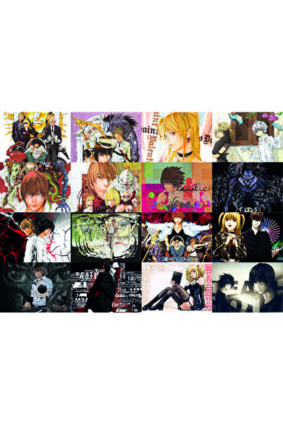 nihonwosekai Death Note Anime Poster Seti 16 ADET A6 Boy 10x15 cm