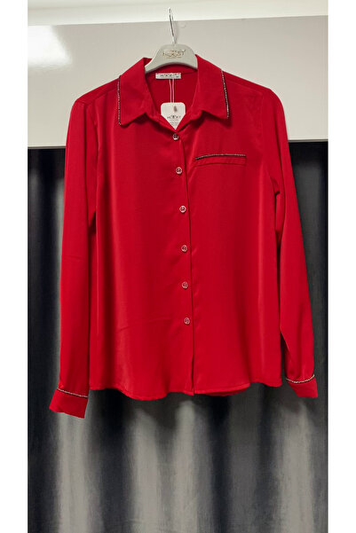 Zeynep Butik Hisset Dubai Kumaş Taşlı Gömlek 1447