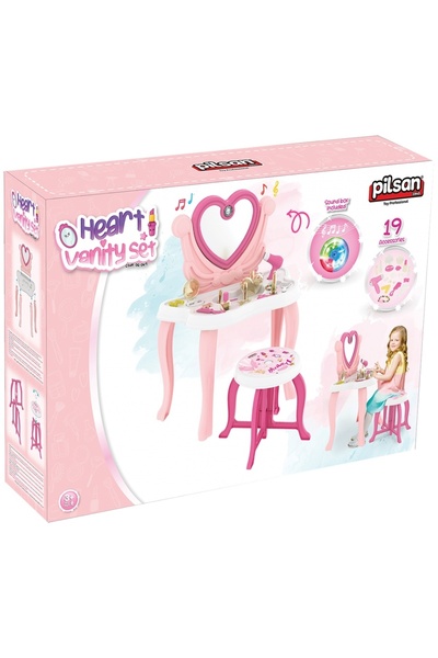 PİLSAN TOYS Jucarie Pilsan Masuta de machiaj Vatra roz
